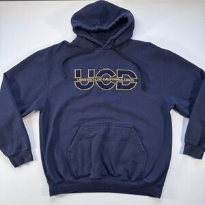 OURAY UCD University Of California‎ Davis Pullover Hoodie Large Cotton Blend